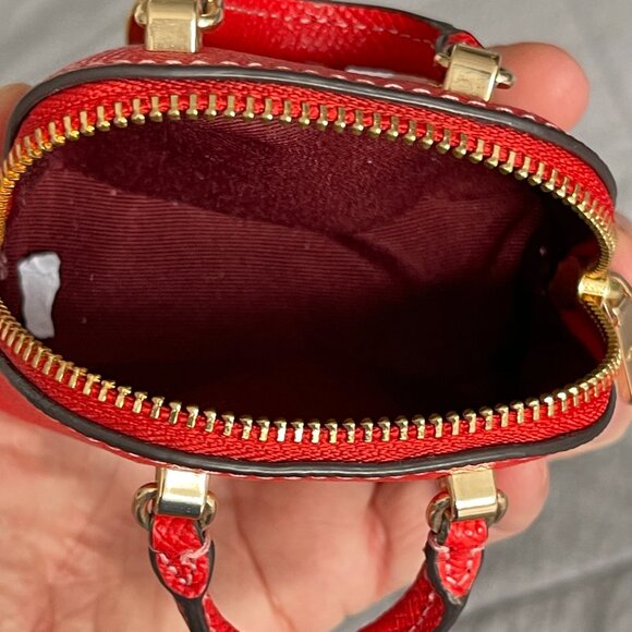 Coach red handbag keychain/coin purse - Picture 6 of 6